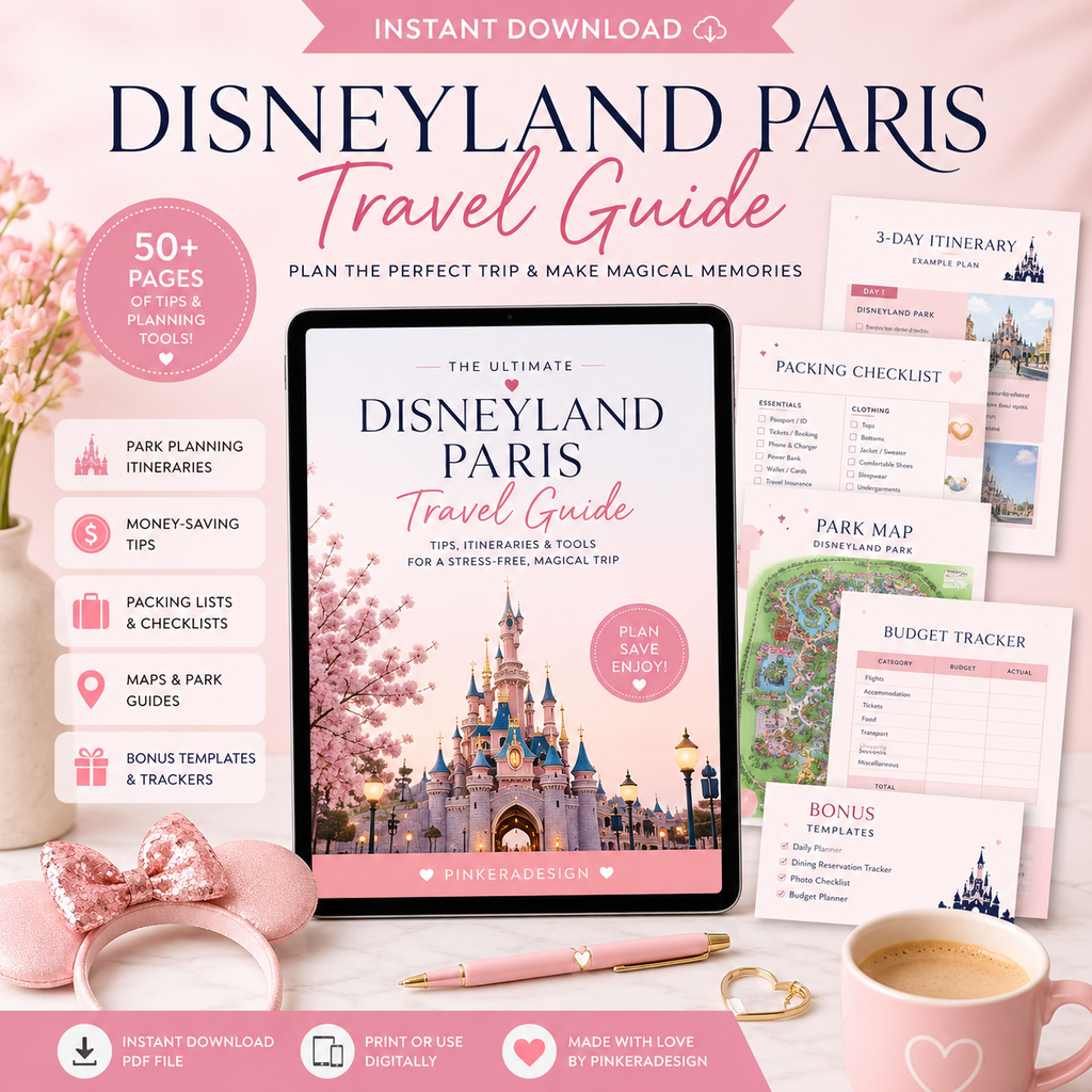 The Magic of Disneyland Paris – Complete Travel Guide| Digital PDF Download